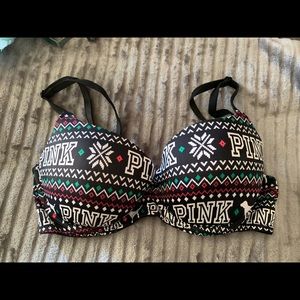 Festive bra from pink